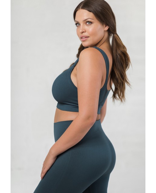 BLANQI® EVERYDAY™ RIBBED SEAMLESS BRALETTE | STORM