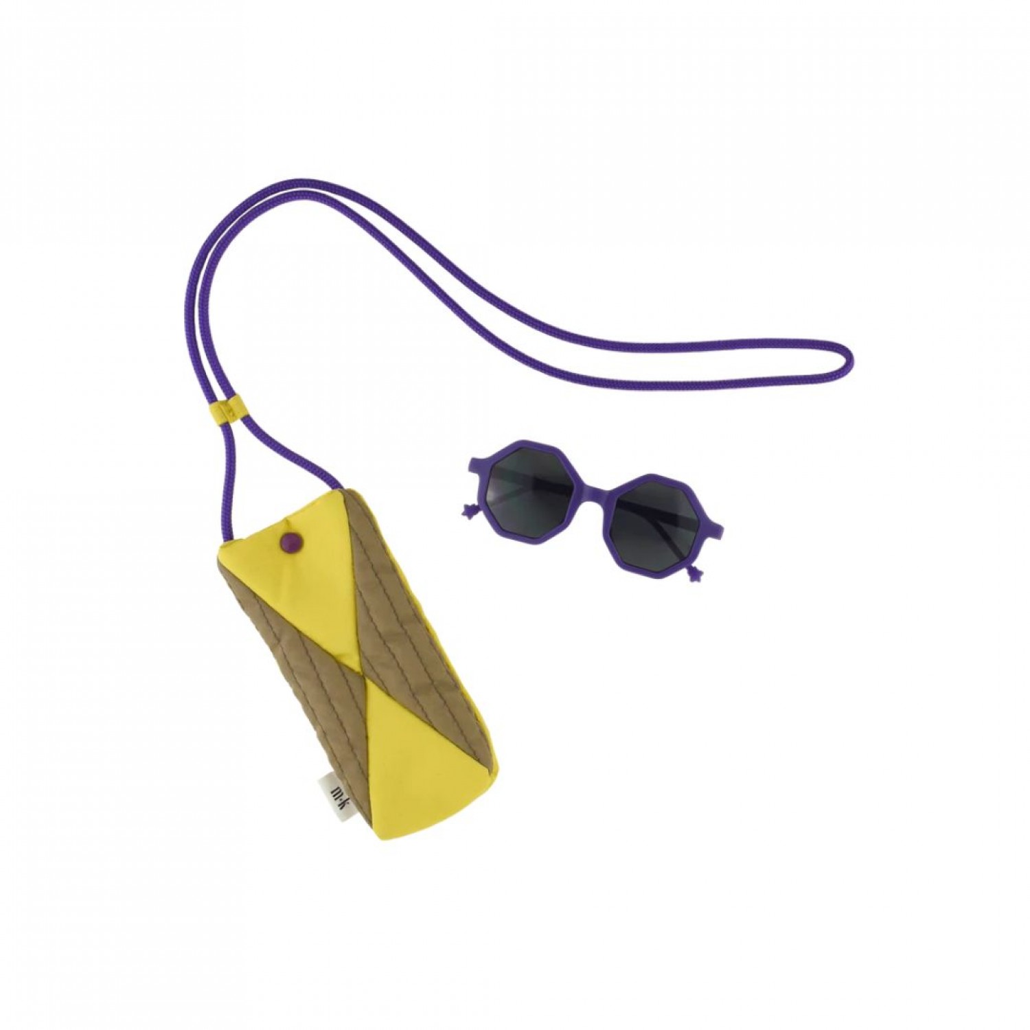 Ochelarii soare YEYE x Mini Kyomo - Sunglasses + pouch in purple