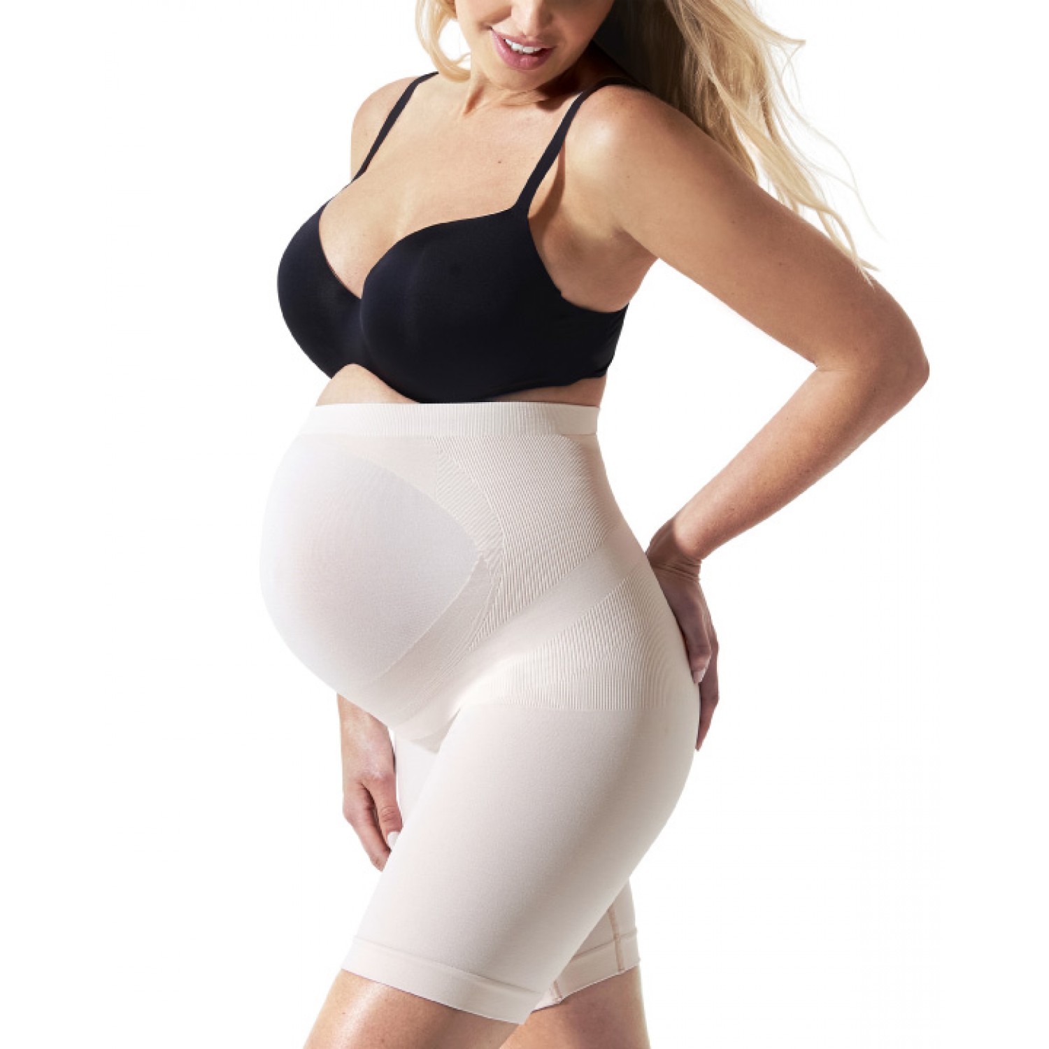 BLANQI EVERYDAY™ MATERNITY BELLY SUPPORT GIRLSHORT NUDE
