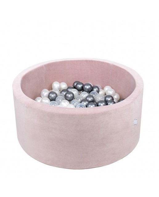 Misioo® Pool with balls Light Pink Velvet Collection