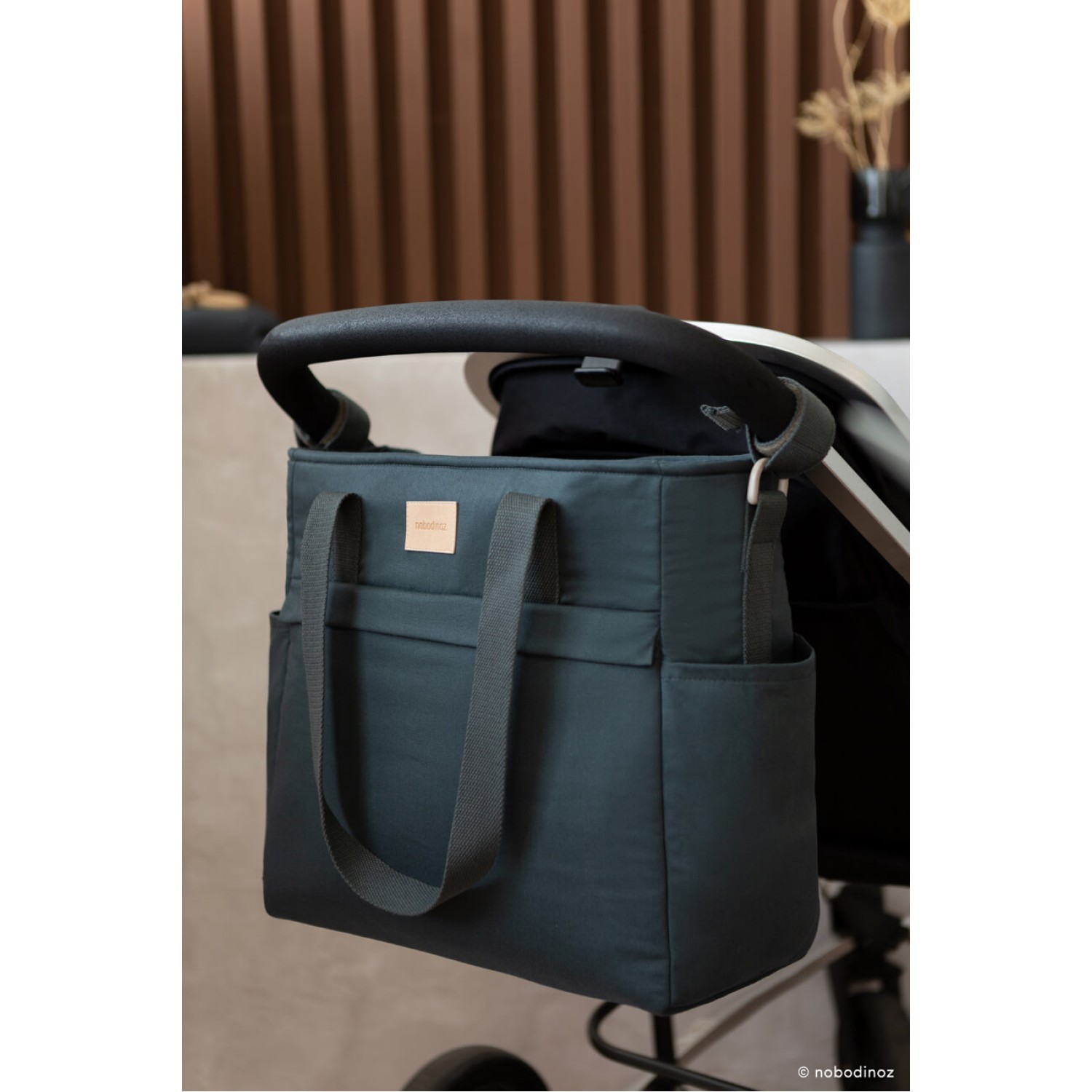 BABY ON THE GO WATERPROOF CHANGING BAG | CARBON BLUE