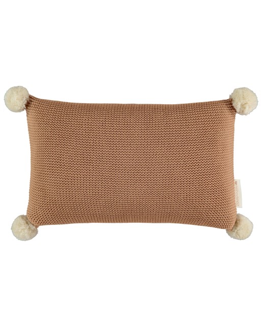 So Natural knitted cushion • Biscuit